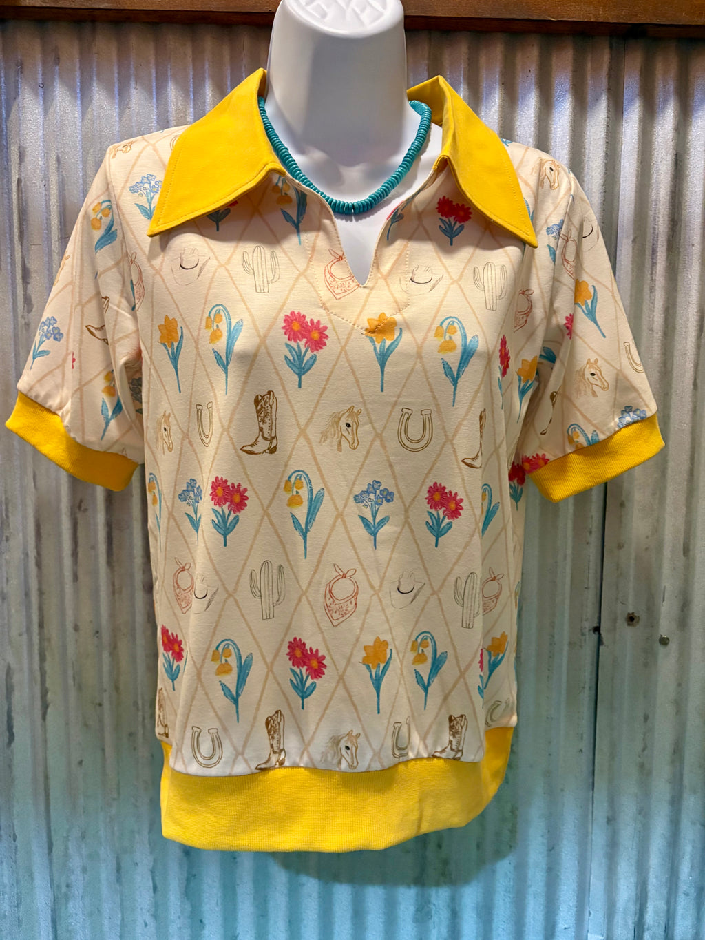 Yellow Tulip Knit Polo